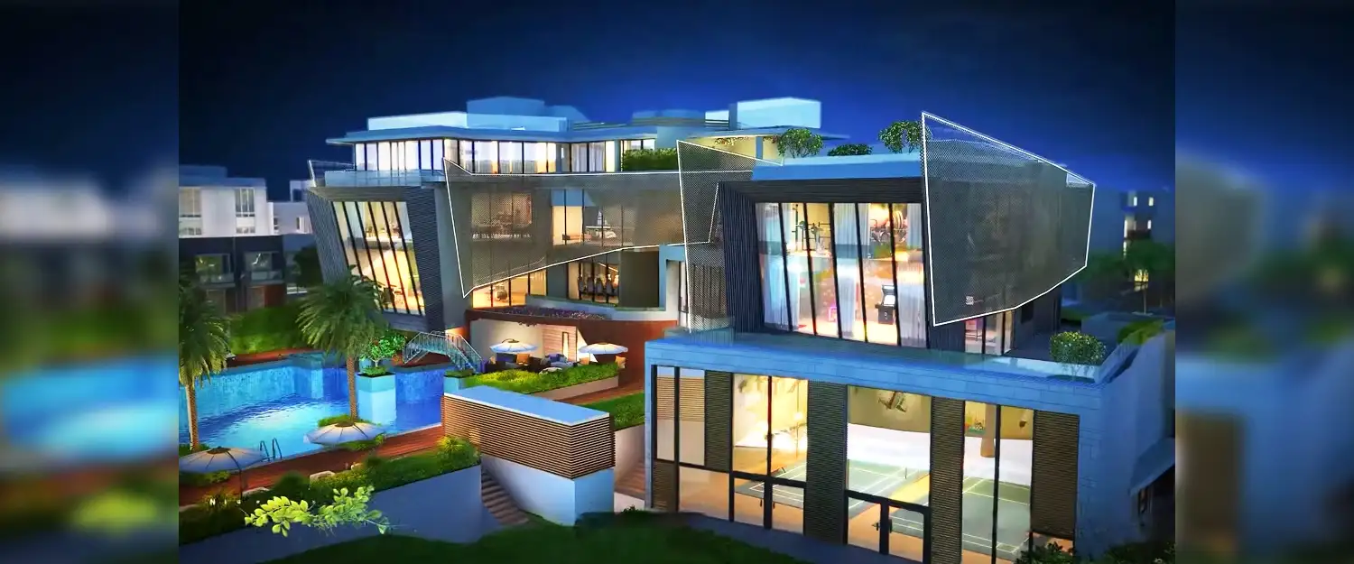 Modern apartment interior living room